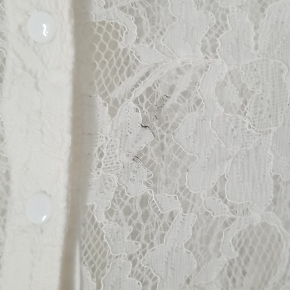 Sandro white lace long sleeve mini  dress - Picture 10 of 10